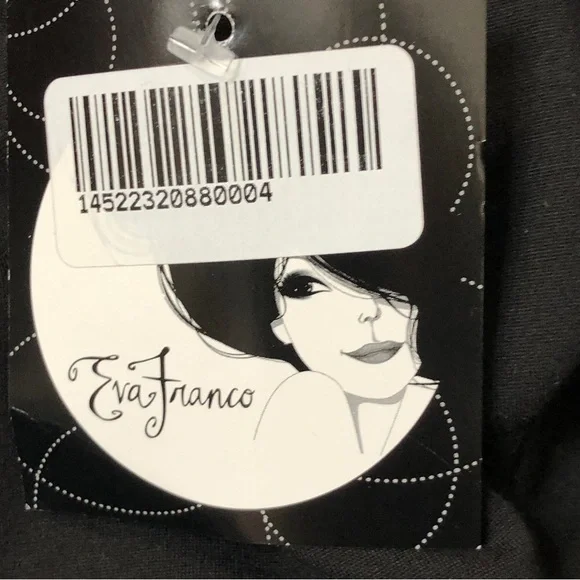 NWT - EVA FRANCO Black Lovey Dress Off the Shoulder Fit & Flare Tulle Size 12 - Picture 11 of 11